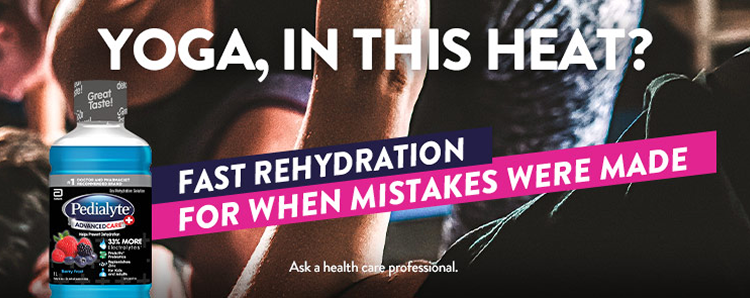 Fast rehydration to keep on parenting with Pedialyte® for adults.