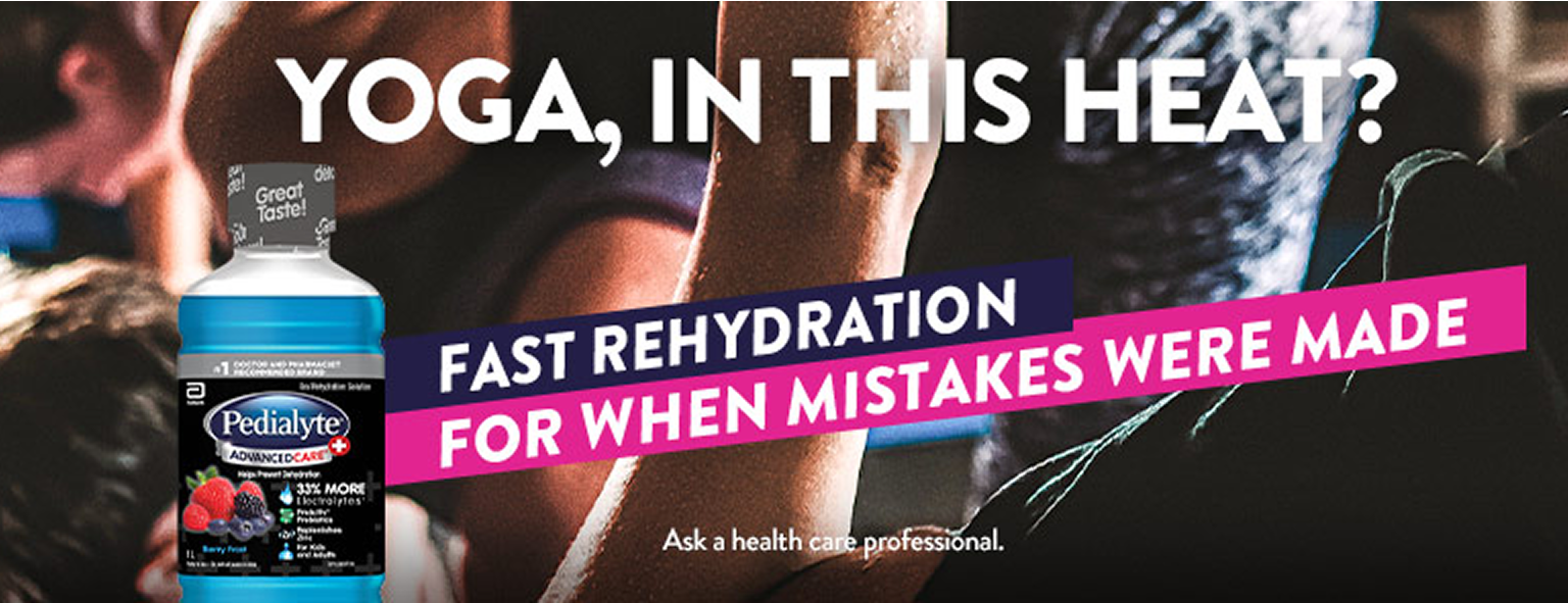 Fast rehydration to keep on parenting with Pedialyte® for adults.