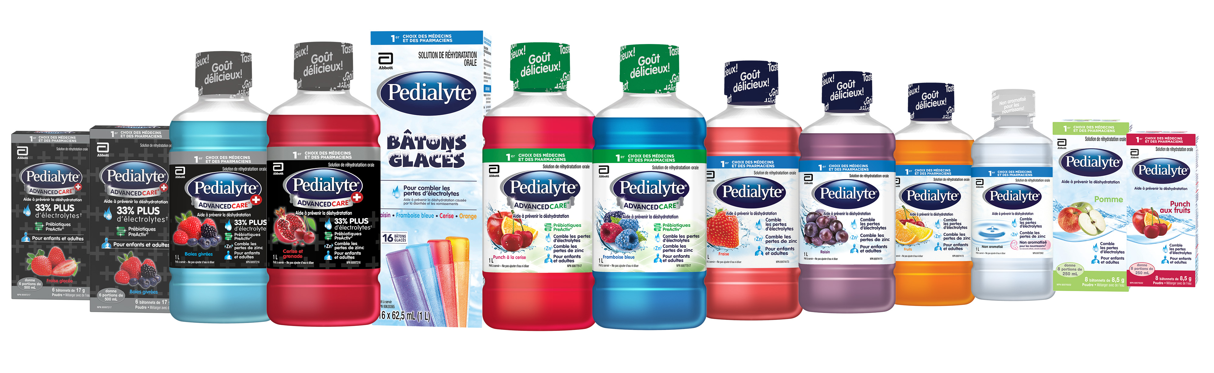 Pedialyte products help to replenish electrolytes and prevent dehydration in children and adults