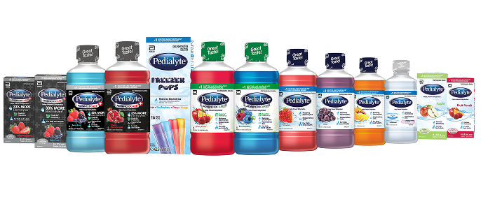 Pedialyte products help to replenish electrolytes and prevent dehydration in children and adults