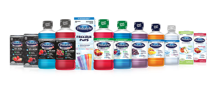 Pedialyte® aide à combler les pertes d’électrolytes et à prévenir la déshydratation chez les adultes et les enfants.