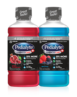 Pedialyte® AdvancedCare® Plus litres to help you feel better fast and replenish